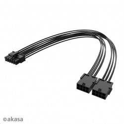 AKASA - PCIe 12-Pin na Dual 8-Pin adaptér AK-CBPW27-30BK