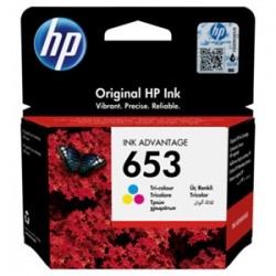 Trojfarebná originálna atramentová kazeta HP 653 Ink Advantage 3YM74AE