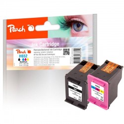 PEACH kompatibilní cartridge HP No 652 MultiPack Plus, 2 x black, 1...
