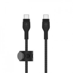 Belkin USB-C na USB-C kabel, 1m, černý - odolný PRO Flex CAB011bt1MBK