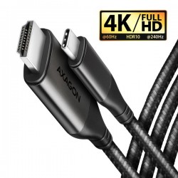 AXAGON RVC-HI2MC, USB-C -  HDMI 2.0a redukce / kabel 1.8m, 4K/60Hz...