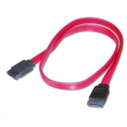 PremiumCord 1,0m datový kabel SATA 1.5/3.0 GBit/s červený kfsa-1-10