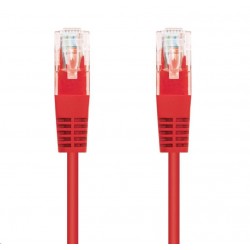 C-TECH kabel patchcord Cat5e, UTP, červený, 2m CB-PP5-2R