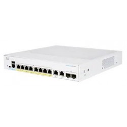 Prepínač Cisco CBS350-8FP-E-2G-UK, 8xGbE RJ-45, 2xGbE RJ-45/SFP,...