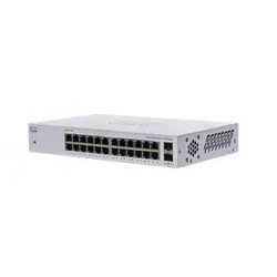 Prepínač Cisco CBS110-24T-UK, 24xGbE RJ45, 2xSFP (kombo s 2 GbE),...