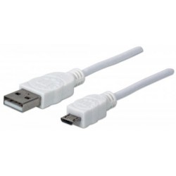 MANHATTAN Pripojovací kábel USB 2.0 A samec / Micro-B samec, 1 m,...