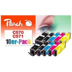 PEACH kompatibilní cartridge Canon CLI-571, MultiPack 320181