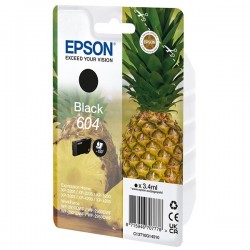 Epson originál ink C13T10G14010, T10G140, 604, black, 3.4ml, Epson...