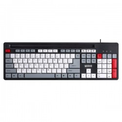 Marvo KB005, klávesnica US, klasická, drôtová (USB), čierno-červená...