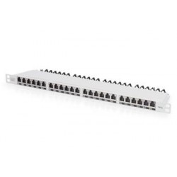 DIGITUS CAT 6A EA patch panel, stíněný, 24portový kryt proti prachu...