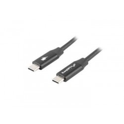 LANBERG USB-C M / M 2.0 kabel 1,8m, černý, rychlé nabíjení 4.0...