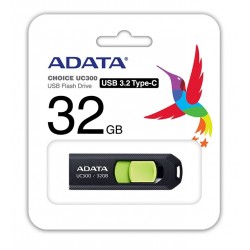 32GB ADATA UC300 USB 3.2 černá/zelená ACHO-UC300-32G-RBK/GN