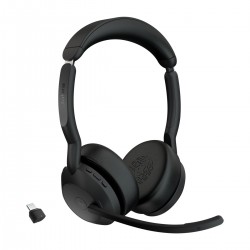 Jabra Evolve2 55/Stereo/ANC/USB-C/BT-USB/Bezdrát/MS/Černá...