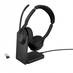 Jabra Evolve2 55/Stereo/ANC/USB/BT-USB/Bezdrát/MS/Stand/Černá...
