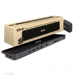 Club3D Dokovací stanice USB-C, Triple Display DP 1.4 Alt mode Smart...