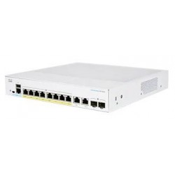 Prepínač Cisco CBS350-8P-E-2G, 8xGbE RJ45, 2xGbE RJ45/SFP, bez...