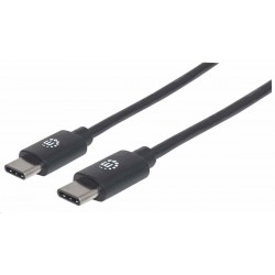 Kábel Manhattan USB-C, USB 2.0, samec na samca, 480 Mb/s, 1 m,...