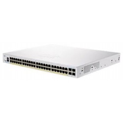 Cisco switch CBS250-48P-4G, 48xGbE RJ45, 4xSFP, PoE+, 370W -...