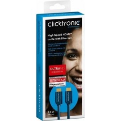 ClickTronic HQ OFC kabel HDMI High Speed s Ethernetem, zlacené,...