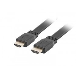 LANBERG HDMI M/M 2.0 kabel 5M 4K černý plochý   CA-HDMI-21CU-0050-BK
