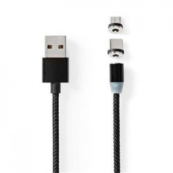 Nedis CCGB60630BK20 - USB 2.0 kabel | USB Micro-B Zástrčka / USB-C™...