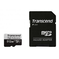 Transcend 512GB microSDXC 350V UHS-I U1 (Class 10) High Endurance...