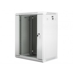 Nástěnný rack 19' 15U 600X450mm šedý flat pack WF01-6415-10S