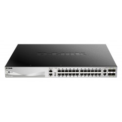 D-Link DGS-3130-30PS L3 Stck. Mng. PoE switch 24x GbE PoE+, 2x 10G...