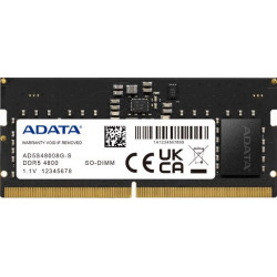 Adata/SO-DIMM DDR5/32GB/4800MHz/CL40/1x32GB AD5S480032G-S