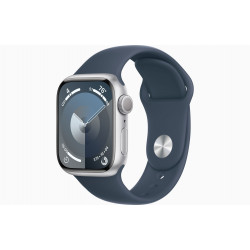 Apple Watch S9/45mm/Silver/Sport Band/Storm Blue/-S/M MR9D3QC/A