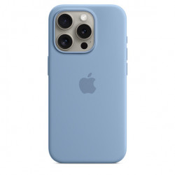 iPhone 15 Pro Silicone Case with MS - Winter Blue MT1L3ZM/A
