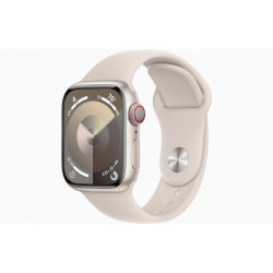 Apple Watch S9 Cell/41mm/Starlight/Sport Band/Starlight/-S/M MRHN3QC/A