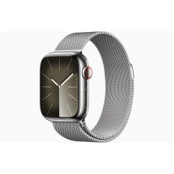 Apple Watch S9 Cell/45mm/Silver/Elegant Band/Silver MRMQ3QC/A