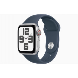 Apple Watch SE Cell/40mm/Silver/Sport Band/Storm Blue/-M/L MRGM3QC/A