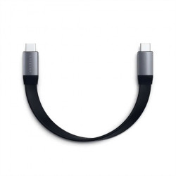 Satechi kábel USB-C to USB-C Gen 2 Flat Cable - Space Gray ST-TCCFC