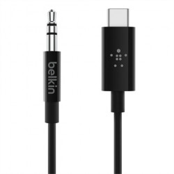 Belkin kábel RockStar 3.5mm Audio Cable with USB-C Connector 1.8m -...
