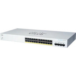 Prepínač Cisco CBS220-24FP-4G, 24xGbE RJ45, 4xSFP, PoE+, 382W...