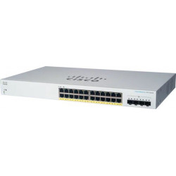 Prepínač Cisco CBS220-24FP-4X, 24xGbE RJ45, 4x10GbE SFP+, PoE+,...