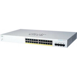Cisco switch CBS220-24P-4G, 24xGbE RJ45, 4xSFP, PoE+, 195W -...