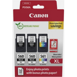 kazeta CANON PG-560 XL black (2x) + CL-561 XL color (1x)...