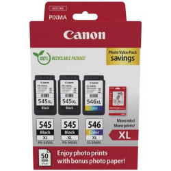 kazeta CANON PG-545 XL black (2x) + CL-546 XL color (1x)...