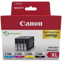 kazeta CANON PGI-2500 BK/C/M/Y XL PACK MAXIFY iB4050/MB5050/MB5350...