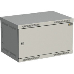 Rozvaděč nástěnný SENSA 6U 400mm, dveře plech, RAL 7035,...