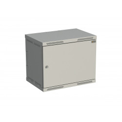 Rozvaděč nástěnný SENSA 9U 400mm, dveře plech, RAL 7035,...