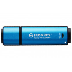 Kingston Ironkey Vault Privacy 50C/16GB/USB 3.2/USB-C/Modrá...