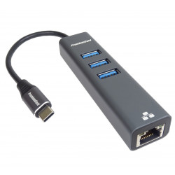 PremiumCord Adapter USB-C na Gigabit + 3x USB 3.0 ku31ether04