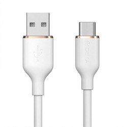 Devia kábel USB-A to USB-C Jelly Series Silicone Cable 1.2m - White...