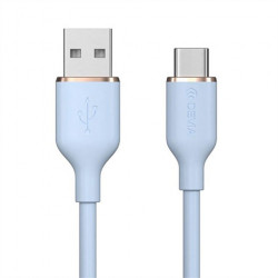 Devia kábel USB-A to USB-C Jelly Series Silicone Cable 1.2m - Blue...