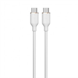 Devia kábel USB-C to USB-C Jelly Series Silicone Cable 1.2m - White...
