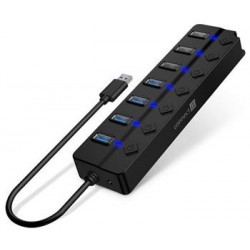CONNECT IT Mighty Switch 2 USB-A hub, (4xUSB-A 3.0, 3xUSB-A 2.0),...
